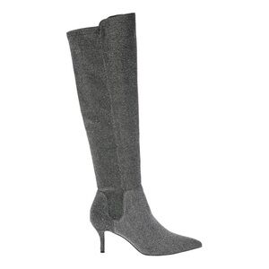Charles by Charles David | Atypical Tall Boots in Gunmetal Silver Glitter Sz 6.5